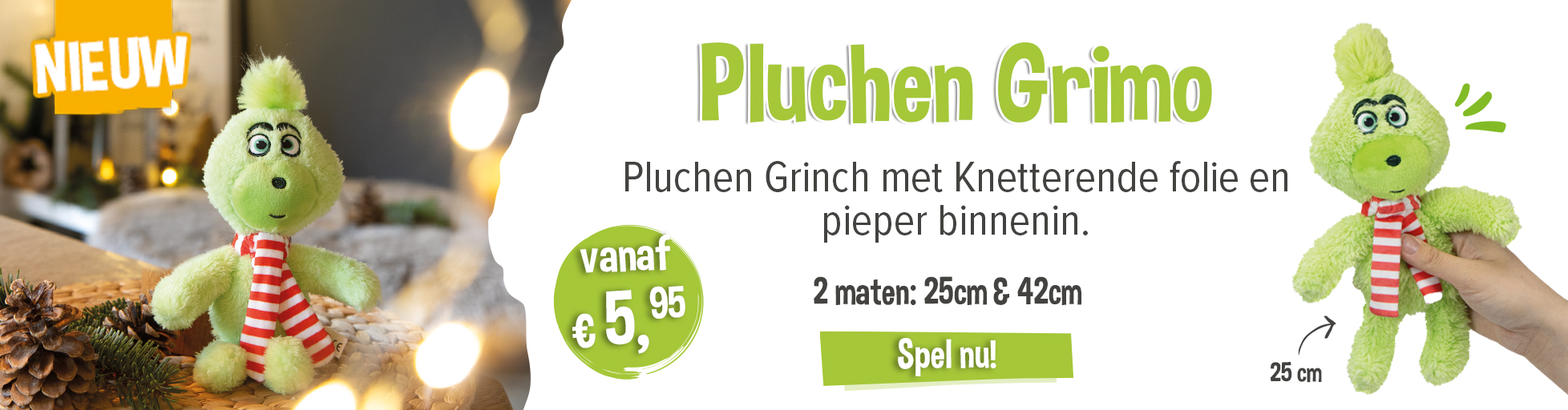 NIEUW! Pluchen Grimo