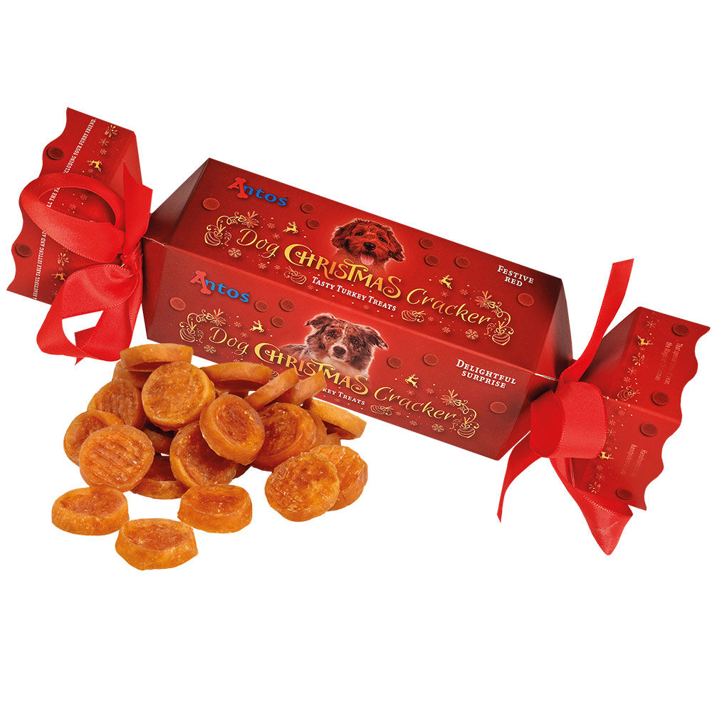 Dog Christmas Cracker - Kerstsnack Kalkoen & Aardappel Afbeelding 2