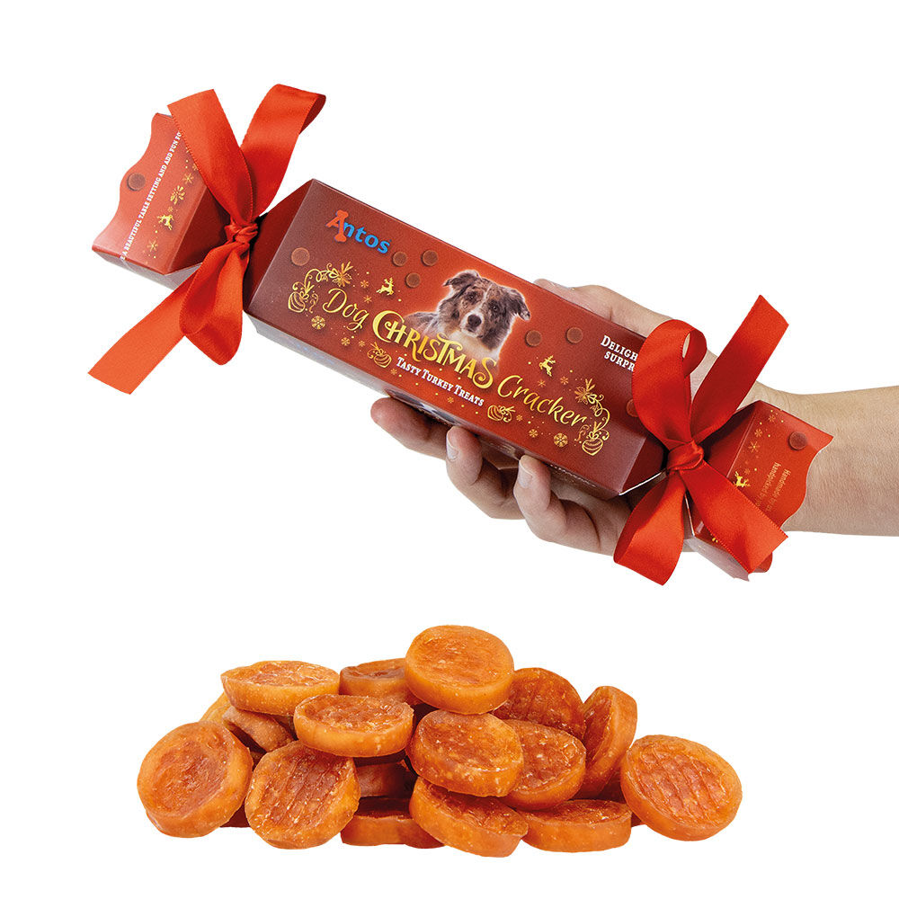 Dog Christmas Cracker - Kerstsnack Kalkoen & Aardappel Afbeelding 3