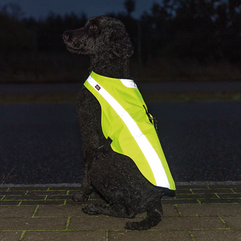 Trixie Veiligheidsvest voor honden, neongeel Afbeelding 2